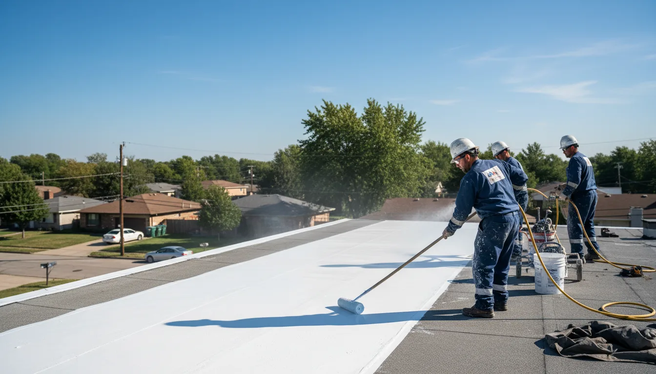 Commercial roof coating in Stanley, NM near me
